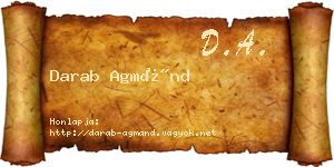 Darab Agmánd névjegykártya